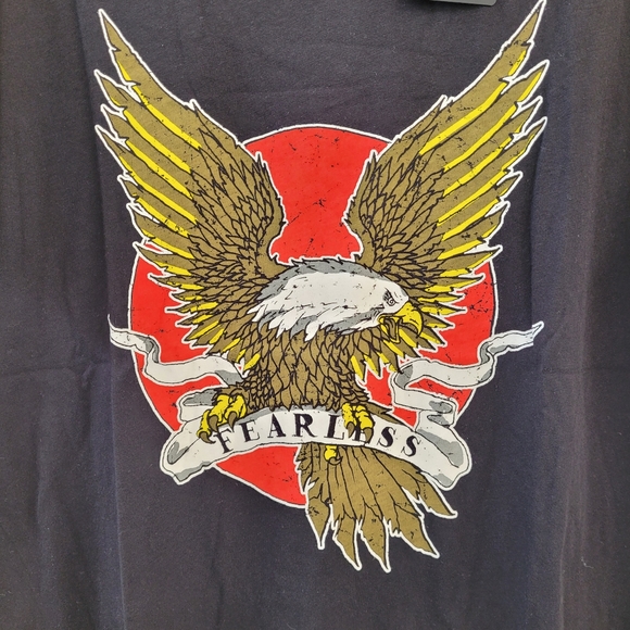 CHASER Fearless Eagle Graphic Tee Size 1X - Picture 3 of 8